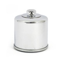 Spin-On Oil Filter w/ Top Nut, Chrome