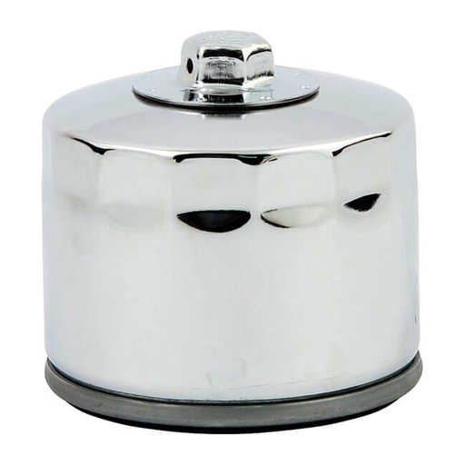 [508527] Spin-On Oil Filter w/ Top Nut, Chrome