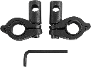 Replacement Round Windshield Handlebar Clamp Kit, 1" Round Bar