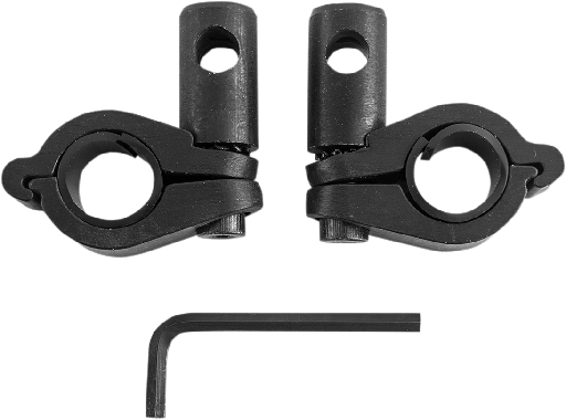 [S1C] Replacement Round Windshield Handlebar Clamp Kit, 1" Round Bar