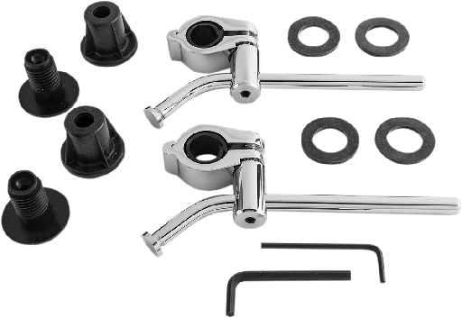 [2321-0408] Chrome Hardware Kit for Spitfire, Cobra and Viper Windshields