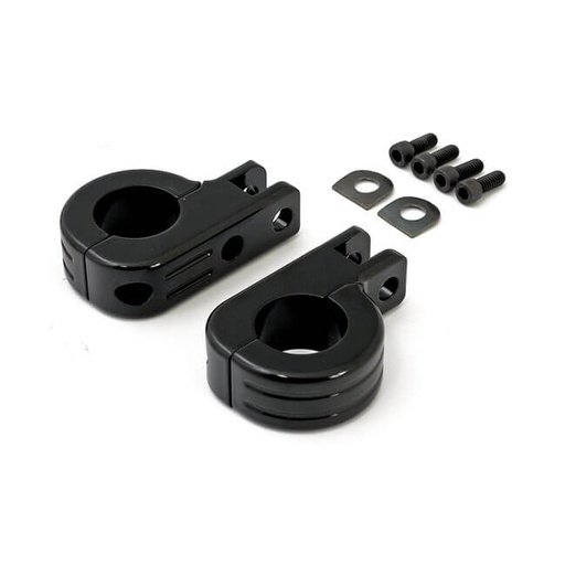 [515298] Footpeg Mount Kit for Highway Bars, Black