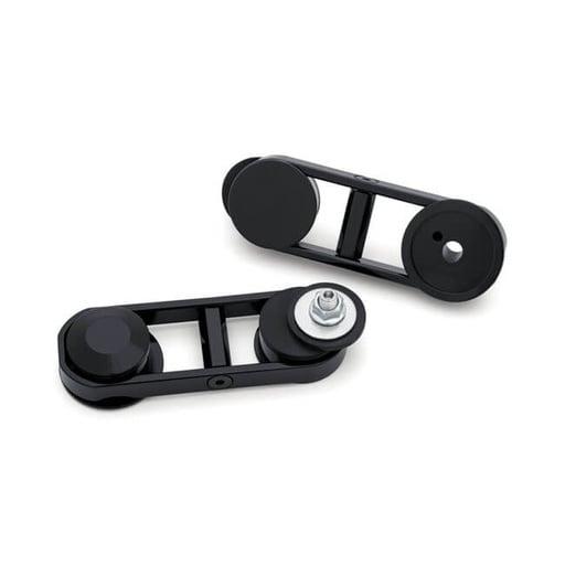 [6575] Batwing Adjustable Drop Mirror Mount, Black, 14-23 FLHX Street Glide