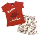 Little Girls' 2 Piece Toddler Short Sleeve Tee & Bike Short Set