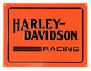 Embossed Racing H-D Logo Tin Sign