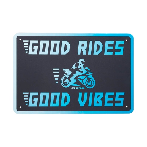 [OX379] Good Vibes Garage Metal Sign