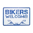 Bikers Welcome Garage Metal Sign