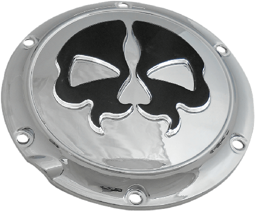 [1107-0550] Split Skull Derby Cover, 04-22 Sportster, Chrome