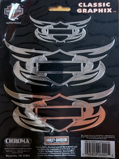 [CG26000] Classic Graphic B&amp;S Silhouette with Tribal Chrome Decal