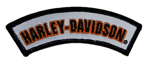 [8011659] Reflective Embroidered Rocker H-D Emblem Sew-On Patch