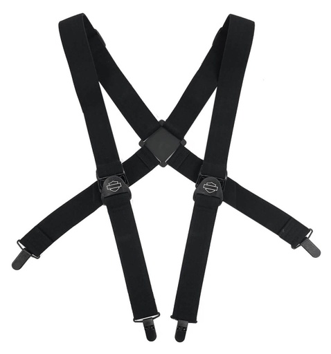 [MAU500/081S] Men's Bar &amp; Shield Adjustable Elastic Suspenders