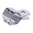 3-Piece Clamp 1-1/8", Chrome Steel