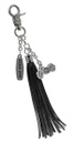 Bar & Shield Tassel With Motorcycle Charms Key Chain