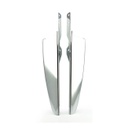 Wind Deflector Set, Chrome