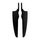 Wind Deflector Set, Matte Black