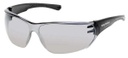 Kickstart HD Sunglasses, Black Frames & Silver Mirror Lens