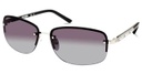 Women's Rimless Sunglasses, Nickeltin Frame/Gradient Smoke Lens