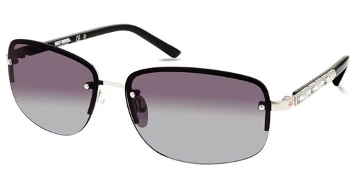 [HD5050S-10B] Women's Rimless Sunglasses, Nickeltin Frame/Gradient Smoke Lens