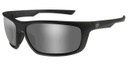 Gears Sunglasses, Silver Flash Lenses/Matte Black Frames