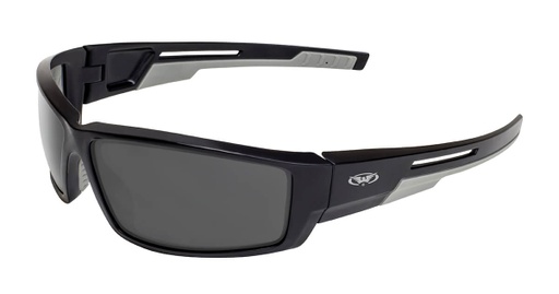 [SLY88SM] Sly 88 Motorcycle Safety Sunglasses, Black Frame Smoke Lenses