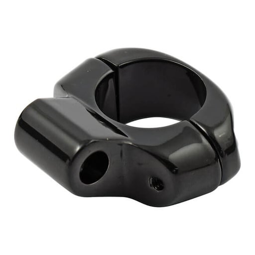 [508908] Universal 1" Mirror Clamp, 5/16" Mount Hole, Black