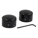 Front Axle Nut Cover Kit, Black