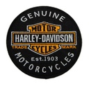 Embroidered Genuine Motorcycles Bar & Shield Emblem Patch