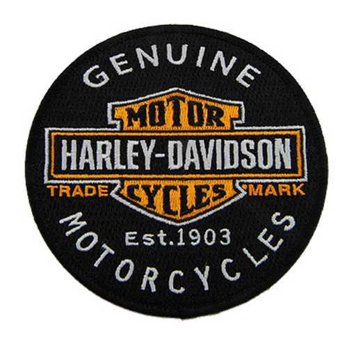 [8011635] Embroidered Genuine Motorcycles Bar &amp; Shield Emblem Patch