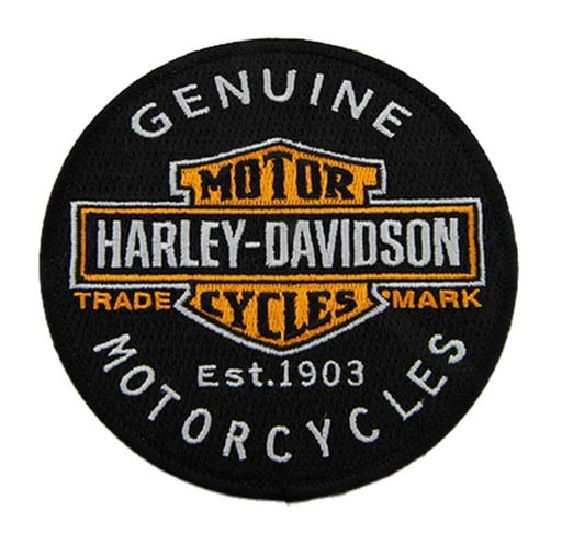 [8011635] Embroidered Genuine Motorcycles Bar &amp; Shield Emblem Patch
