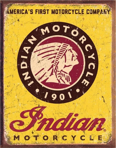 [00103517] Indian Motorcycle Since 1901 Tin Sign