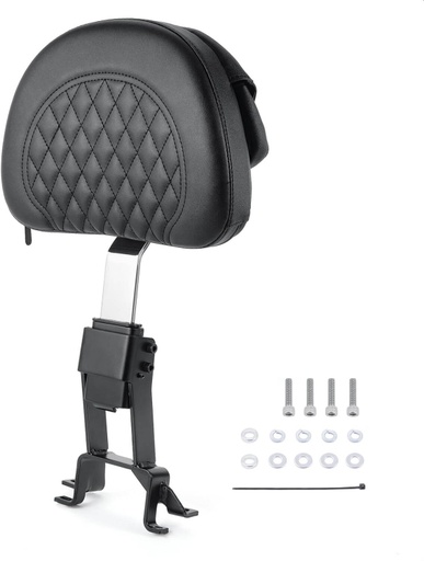 [X004CD4ZNZ] Adjustable Driver Backrest Rider Backrest Plug-In Backrest Compatible With Indian Chief Classic, Chieftain, Roadmaster, Chief Vintage, Chief Dark Horse, Springfield 2014-2024