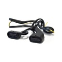 Fastline, Below Bar LED Turn Signal Set, Black