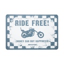 Ride Free Garage Metal Sign