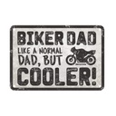 Biker Dad Garage Metal Sign