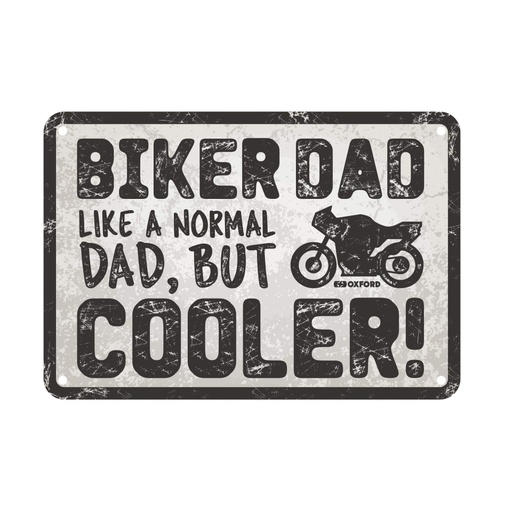 [OX347] Biker Dad Garage Metal Sign