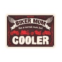 Biker Mum Garage Metal Sign