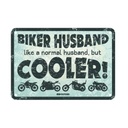 Biker Husband Garage Metal Sign