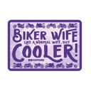 Biker Wife Garage Metal Sign