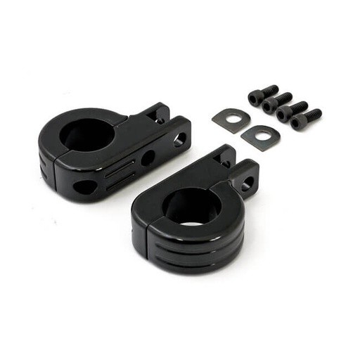 [515339] Engine Guard Foot Peg Mount Kit, 1&quot; (25.4mm) Tubing, Black
