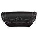 Genuine Leather Handlebar Bag, Black