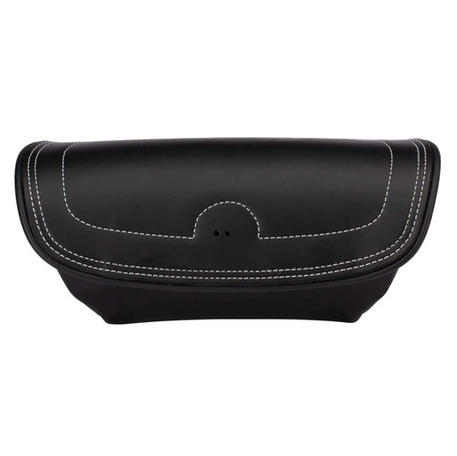 [2879577-01] Genuine Leather Handlebar Bag, Black