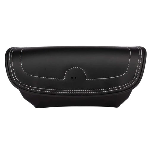 [2879577-01] Genuine Leather Handlebar Bag, Black