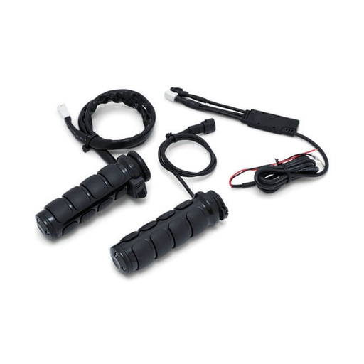 [6473] Heated ISO Grips, Gloss Black