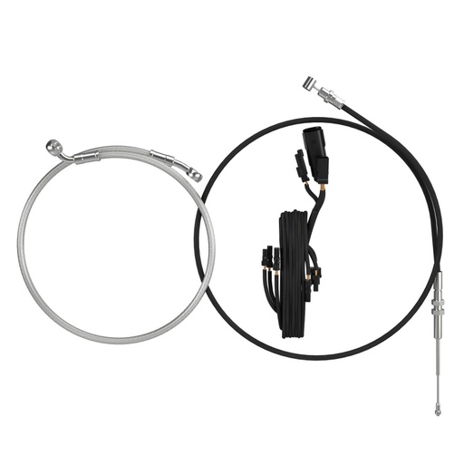 [2890453] 10” Moto Handlebar Risers Install Kit, Black