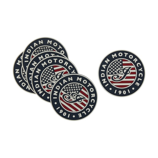 [2864661] USA Flag Logo Coasters, Set of 6