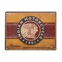 First Motorcycle Embossed Metal Sign