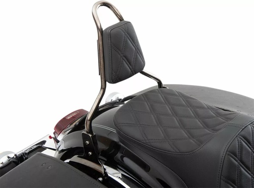[0822-0449] Tapered Backrest Pad for Round Sissy Bars, Diamond, Black