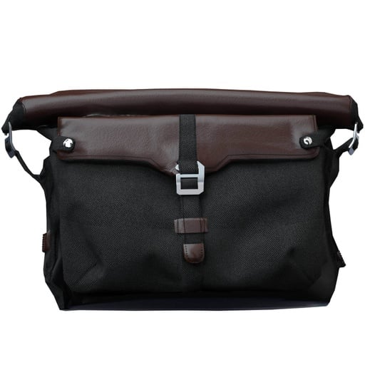[2883500-FBA] All-Weather Vinyl Messenger Bag with Shoulder Strap