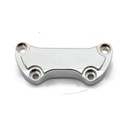 Handlebar Clamp Low Scalloped, w/ Skirt, Chrome