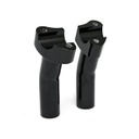 Forged Aluminum Risers Pullback, 4-1/2" Rise, Black